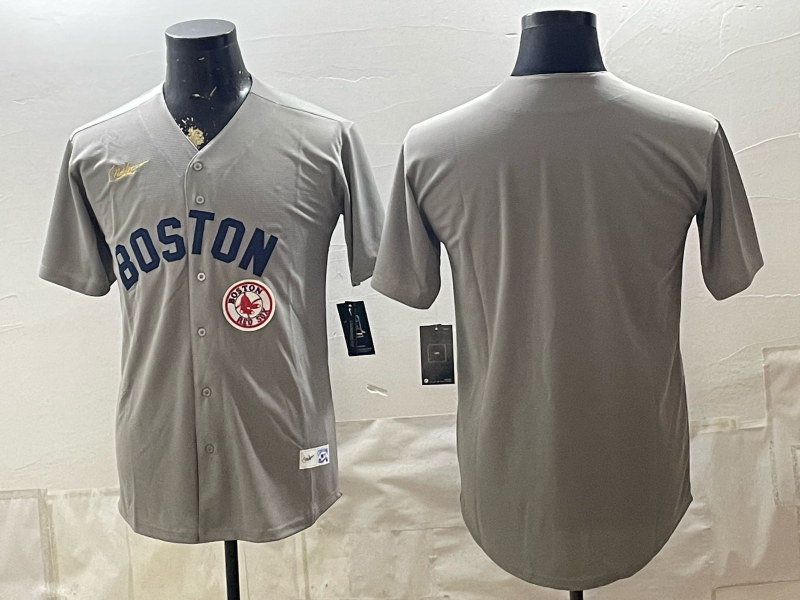 Men Boston Red Sox blank grey 2026 Nike MLB Jerseys 0901004->boston red sox->MLB Jersey